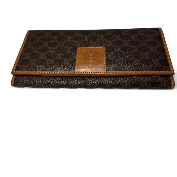 CELINE Canvas Brown Macadam Long Wallet - Picture 2 of 16